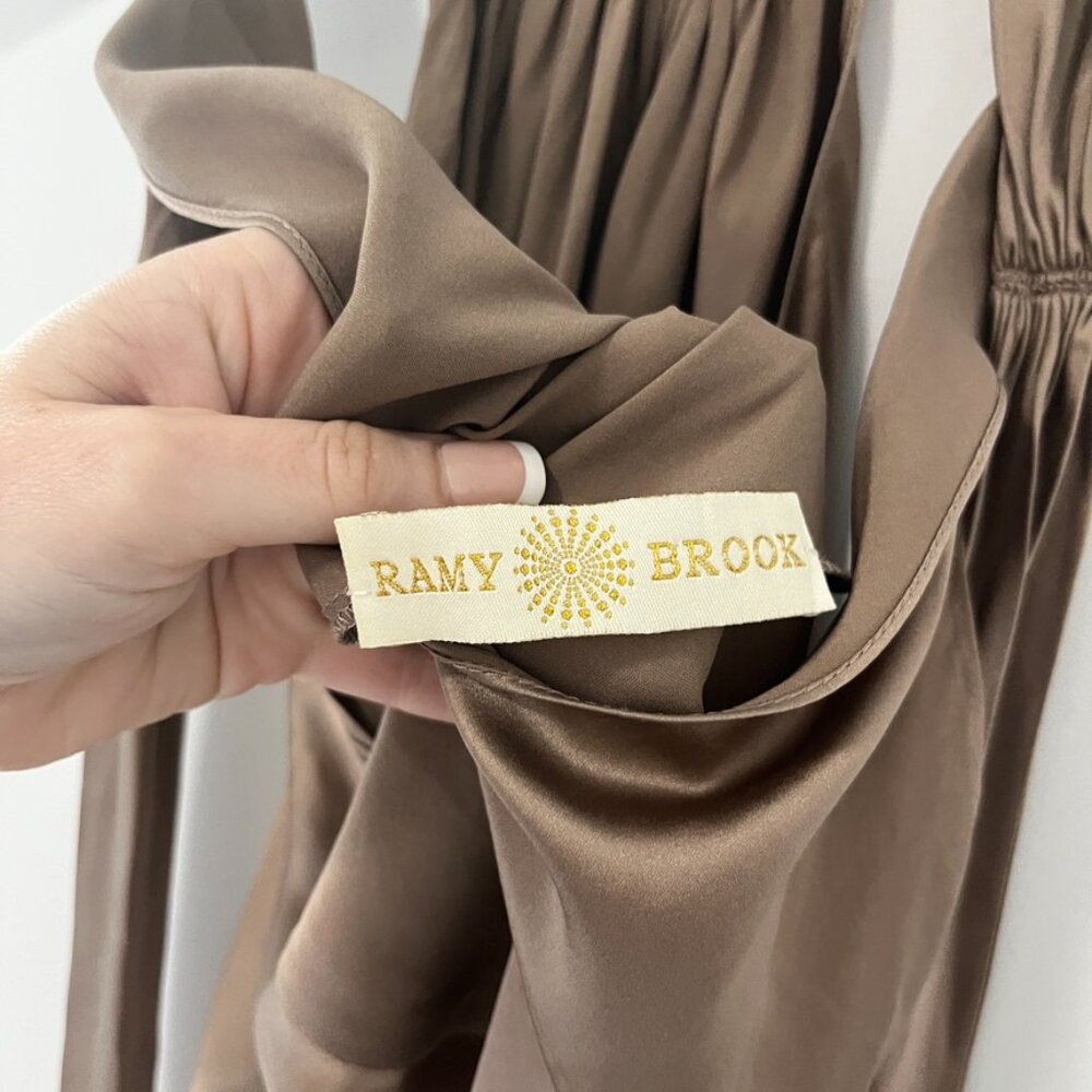 Ramy Brook Brown Silk Halter Tank Size XS - Picture 5 of 7